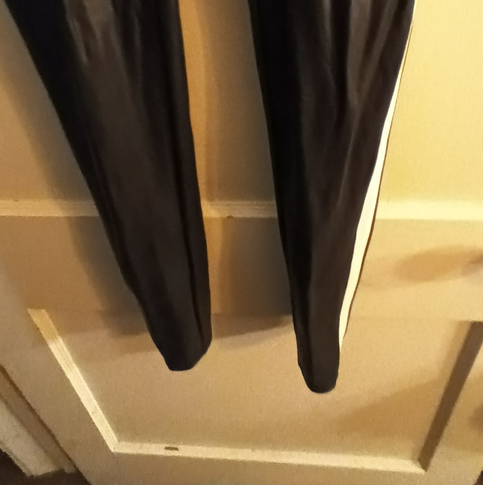 Spanx Black Compression Pants Shiny - image 5